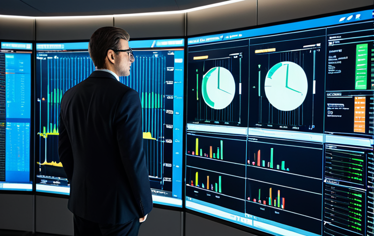 A professional male central banker in a modest business suit, standing confidently in a modern, high-tech financial control room. He is looking at a large holographic display showing secure financial data, intricate flowcharts of digital transactions, and real-time economic indicators. The background features glowing digital interfaces and subtle server racks, emphasizing technological advancement and secure infrastructure. The atmosphere is serious and forward-looking. fully clothed, appropriate attire, safe for work, perfect anatomy, correct proportions, natural pose, well-formed hands, proper finger count, natural body proportions, professional dress, high-resolution digital art, cinematic lighting, conceptual art, clean lines, appropriate content, modest.